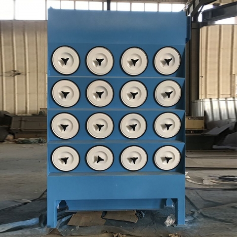 沉流式濾筒除塵器捕集推移階段